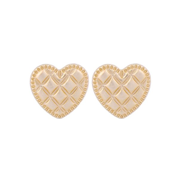 Puffed Pearl Gold Heart or Quilted Gold Heart - Picture 4 of 7